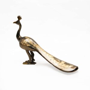 Handmade Brass Peacock (23cm)