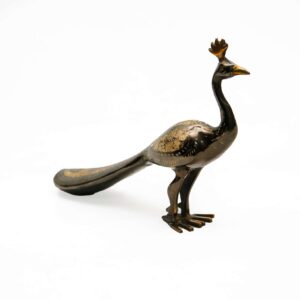 Handmade Brass Peacock (23cm)