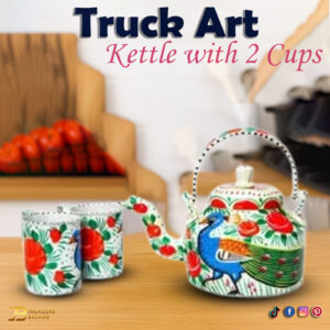Truck Art Kettle with cup