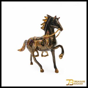 Handmade Brass Running Horse (20cm)