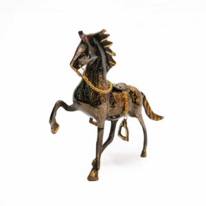Handmade Brass Running Horse (20cm)