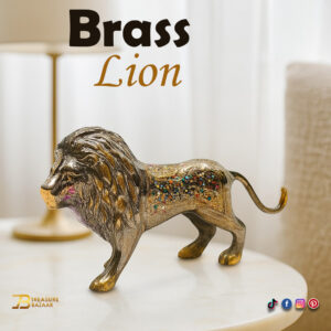 Handmade Brass Lion (15cm)