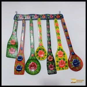 Serving Wooden Spoon Set – Hand Made Pakistani Truck Art -Piece of Art