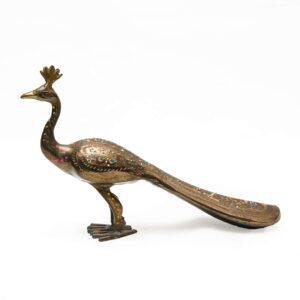 Handmade Brass Peacock (23cm)