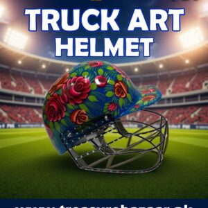 Truck Art Cricket Helmet Size-L:20cmxW:2cmxH:20cm