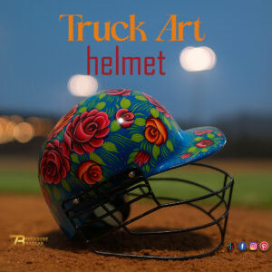 Truck Art Cricket Helmet Size-L:20cmxW:2cmxH:20cm