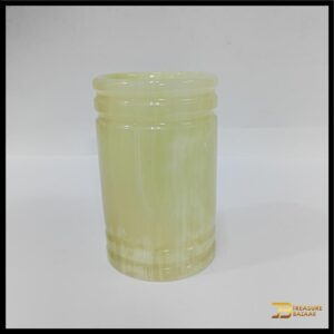 Handmade Onyx Pen Jar for Home Décor Size 7.5×12.5 cm