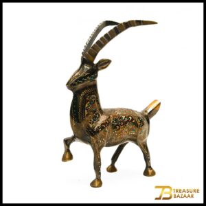 Handmade Brass Markhor (20cm)