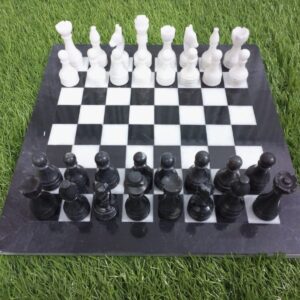 Handmade Onyx Chess Board Set Size 30 cm