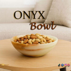 Onyx Bowl for Home Décor Size 12.5 cm