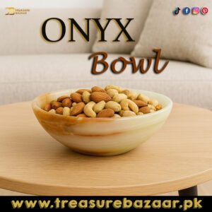 Onyx Bowl for Home Décor Size 12.5 cm