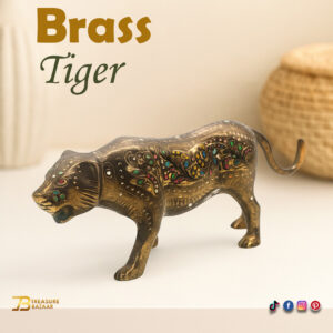 Handmade Brass Tiger (15cm)