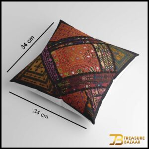 Handmade Patch Work Cushion Cover Size:38.5cmx38cm