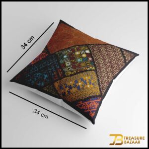 Handmade Patch Work Cushion Cover Size:38.5cmx38cm