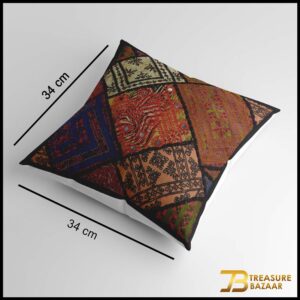 Handmade Patch Work Cushion Cover Size:38.5cmx38cm