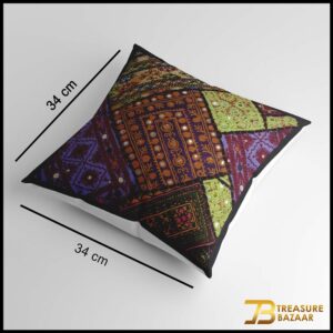 Handmade Patch Work Cushion Cover Size:38.5cmx38cm