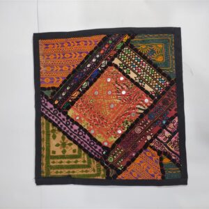 Handmade Patch Work Cushion Cover Size:38.5cmx38cm