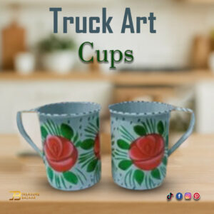 Truck Art Cups 2pcs (H:8cm-D:6.5cm)