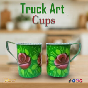 Truck Art Cups 2pcs (H:8cm-D:6.5cm)