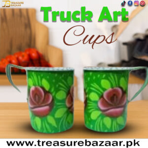 Truck Art Cups 2pcs (H:8cm-D:6.5cm)