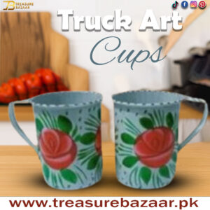 Truck Art Cups 2pcs (H:8cm-D:6.5cm)