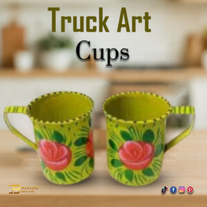 Truck Art Cups 2pcs (H:8cm-D:6.5cm)