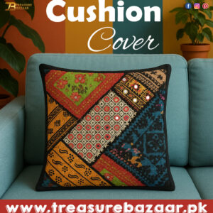 Handmade Patch Work Cushion Cover Size:38.5cmx38cm