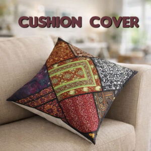 Handmade Patch Work Cushion Cover Size:38.5cmx38cm