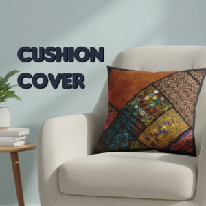 Handmade Patch Work Cushion Cover Size:38.5cmx38cm