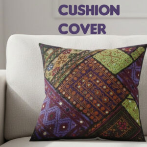 Handmade Patch Work Cushion Cover Size:38.5cmx38cm