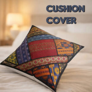 Handmade Patch Work Cushion Cover Size:38.5cmx38cm