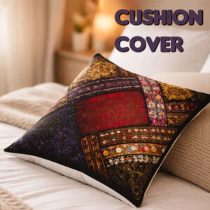 Handmade Patch Work Cushion Cover Size:38.5cmx38cm