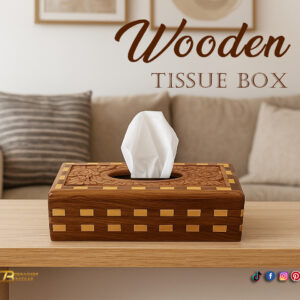 Wooden Tissue Box 15X28cm