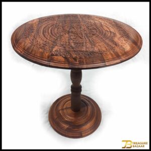Wooden Coffee Table D-43cm| H:46cm