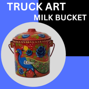 Truck Art Milk Bucket (L18 cm x W15cm)