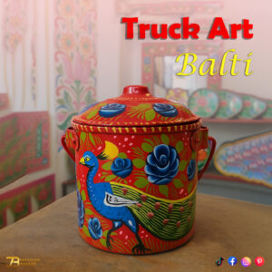 Truck Art Milk Bucket (L17cm x W 14cm)