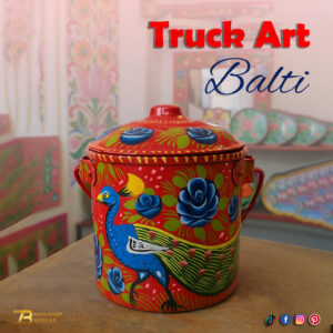 Truck Art Milk Bucket (L18 cm x W15cm)