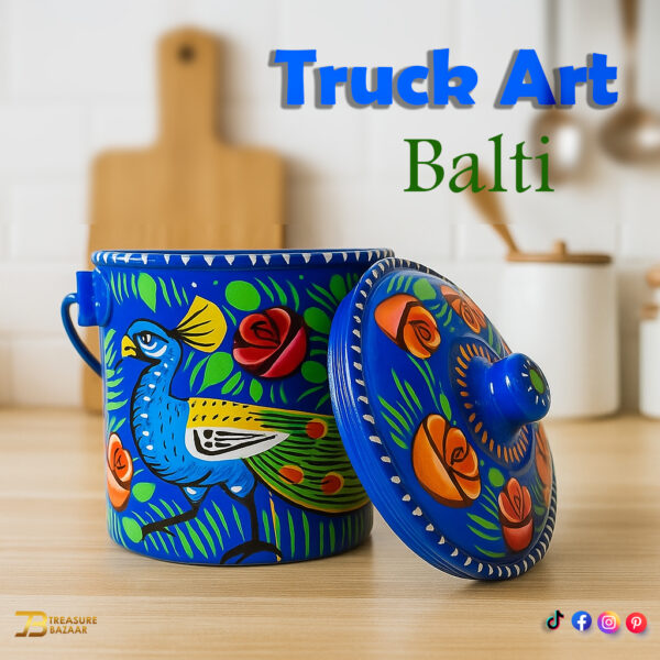 Truck Art Milk Bucket (L15cm x W12cm)
