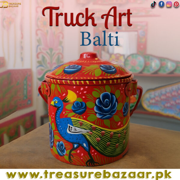 Truck Art Milk Bucket (L17cm x W 14cm)