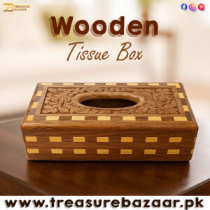 Wooden Tissue Box 15X28cm