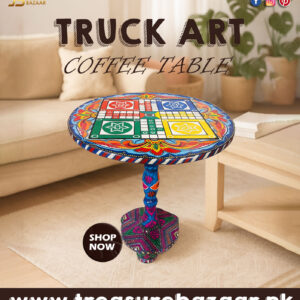 Wooden Truck Art Coffee Table D:43cm | H:45cm
