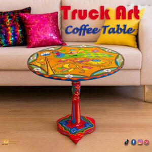 Wooden Truck Art Coffee Table D:43cm | H:45cm