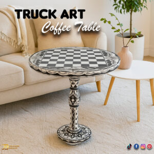 Wooden Truck Art Coffee Table D:43cm | H:45cm