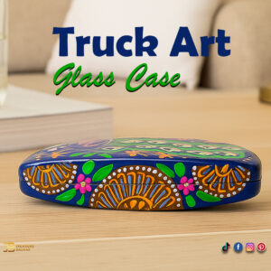 Truck Art Glass Case Size: (L:16cm x W-6cm x H-3.5 cm)