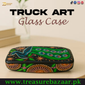 Truck Art Glass Case Size: (L:16cm x W-6cm x H-3.5 cm)