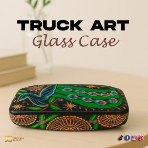 Truck Art Glass Case Size: (L:16cm x W-6cm x H-3.5 cm)