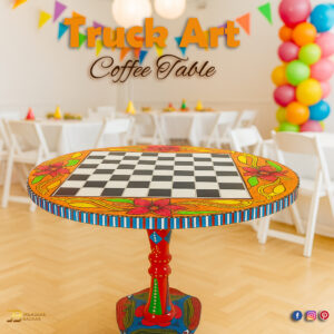 Wooden Truck Art Coffee Table D:43cm | H:45cm