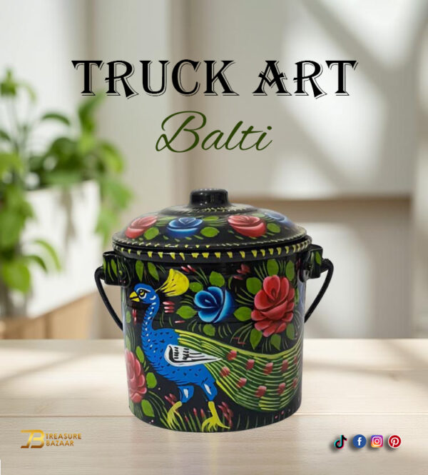 Truck Art Milk Bucket (L15cm x W12cm)