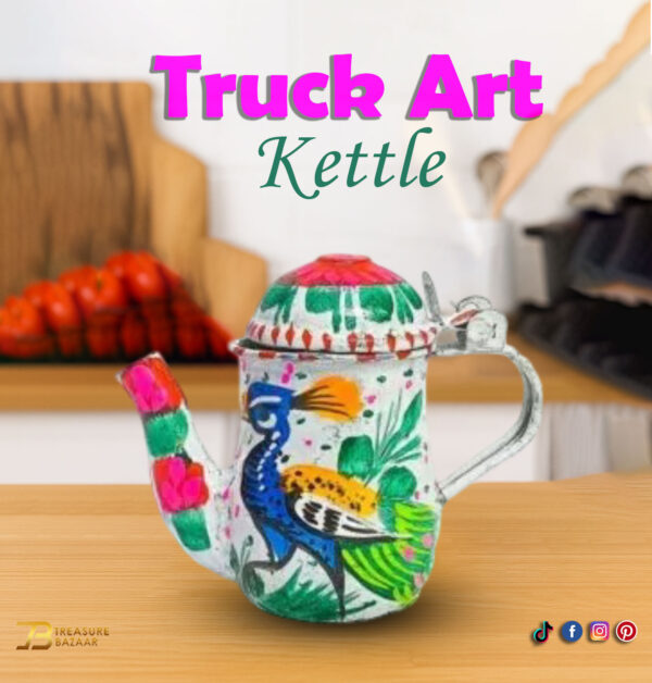 Truck Art Small Kettle Capacity:250ml Size:L-15cmxW-6cmxH10cm