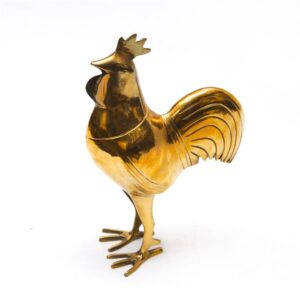 Handmade Brass Hen Plain Polish (20cm)